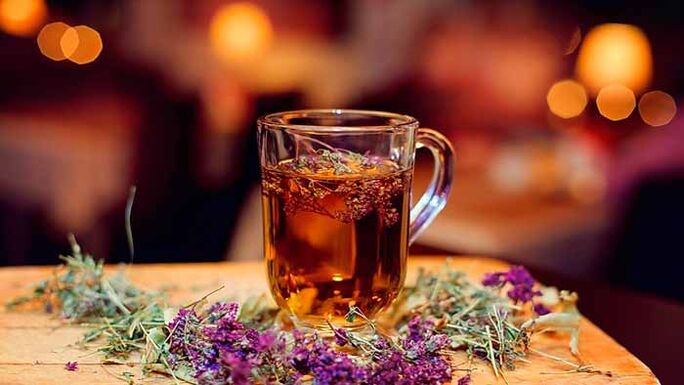 tea with thyme for effectiveness