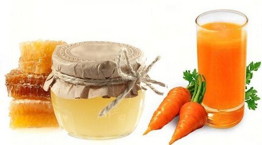 Carrot juice with honey restores male erection